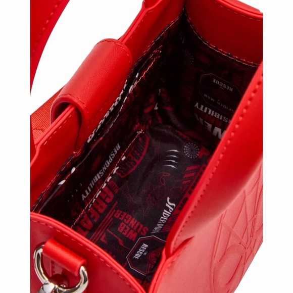 NEW Loungefly Disney Marvel Spider-Man Mask Crossbody Tote Crossbody Bag Purse - Picture 4 of 4